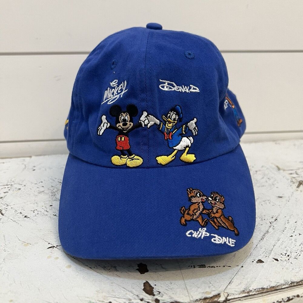 Disney  Kids Mickey Mouse, Donald Duck, Goofy Baseball Cap Blue Adjustable